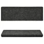 Alfombrilla escalera 15 uds tela punzonada gris 65x21x4 cm de vidaXL, Alfombrillas para escalones - Ref: Foro24-134562, Preci...