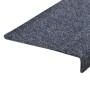 Alfombrilla de escaleras 15 uds tela punzonada azul 65x21x4 cm de vidaXL, Alfombrillas para escalones - Ref: Foro24-134566, P...