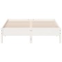 Estructura de cama madera maciza de pino blanco 120x200 cm de vidaXL, Camas y somieres - Ref: Foro24-842703, Precio: 115,37 €...