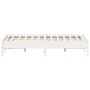 Estructura de cama madera maciza de pino blanco 120x200 cm de vidaXL, Camas y somieres - Ref: Foro24-842703, Precio: 115,37 €...