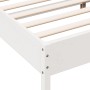 Estructura de cama madera maciza de pino blanco 120x200 cm de vidaXL, Camas y somieres - Ref: Foro24-842703, Precio: 115,37 €...