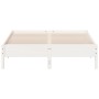 Estructura de cama madera maciza de pino blanco 140x200 cm de vidaXL, Camas y somieres - Ref: Foro24-842699, Precio: 123,17 €...