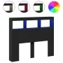 Cabecero de cama con LED negro 120x17x102 cm de vidaXL, Cabeceros y pies de cama - Ref: Foro24-839190, Precio: 80,76 €, Descu...