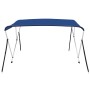 Toldo Bimini de 3 arcos azul 183x180x137 cm de vidaXL, Cubiertas para almacenamiento de barcas - Ref: Foro24-92365, Precio: 1...