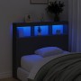 Cabecero de cama con LED negro 120x17x102 cm de vidaXL, Cabeceros y pies de cama - Ref: Foro24-839190, Precio: 82,10 €, Descu...