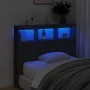 Cabecero de cama con LED negro 120x17x102 cm de vidaXL, Cabeceros y pies de cama - Ref: Foro24-839190, Precio: 80,76 €, Descu...