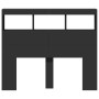 Cabecero de cama con LED negro 120x17x102 cm de vidaXL, Cabeceros y pies de cama - Ref: Foro24-839190, Precio: 82,10 €, Descu...