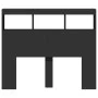 Cabecero de cama con LED negro 120x17x102 cm de vidaXL, Cabeceros y pies de cama - Ref: Foro24-839190, Precio: 80,76 €, Descu...