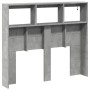 Cabecero de cama con luz LED gris hormigón 100x17x102 cm de vidaXL, Cabeceros y pies de cama - Ref: Foro24-839192, Precio: 67...