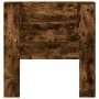 Cabecero de cama con luz LED roble ahumado 100x16,5x103,5 cm de vidaXL, Cabeceros y pies de cama - Ref: Foro24-839235, Precio...