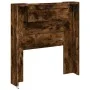 Cabecero de cama con luz LED roble ahumado 100x16,5x103,5 cm de vidaXL, Cabeceros y pies de cama - Ref: Foro24-839235, Precio...