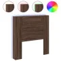 Kopfteil in Eichenbraun mit LED-Licht, 100 x 16,5 x 103,5 cm von vidaXL, Kopf- und Fußteile - Ref: Foro24-839237, Preis: 78,2...