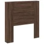 Cabecero de cama con luz LED marrón roble 100x16,5x103,5 cm de vidaXL, Cabeceros y pies de cama - Ref: Foro24-839237, Precio:...