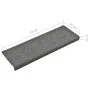 Alfombrilla escalera 15 uds tela punzonada gris claro 65x21x4cm de vidaXL, Alfombrillas para escalones - Ref: Foro24-134564, ...