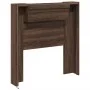 Cabecero de cama con luz LED marrón roble 100x16,5x103,5 cm de vidaXL, Cabeceros y pies de cama - Ref: Foro24-839237, Precio:...