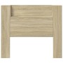 Cabecero de cama con luz LED roble Sonoma 120x16,5x103,5 cm de vidaXL, Cabeceros y pies de cama - Ref: Foro24-839240, Precio:...