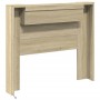 Cabecero de cama con luz LED roble Sonoma 120x16,5x103,5 cm de vidaXL, Cabeceros y pies de cama - Ref: Foro24-839240, Precio:...