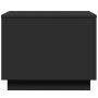 Mesa de centro con luces LED negro 50x50x40 cm de vidaXL, Mesas de centro - Ref: Foro24-839869, Precio: 49,14 €, Descuento: %