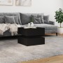 Mesa de centro con luces LED negro 50x50x40 cm de vidaXL, Mesas de centro - Ref: Foro24-839855, Precio: 59,53 €, Descuento: %