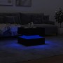 Mesa de centro con luces LED negro 50x50x40 cm de vidaXL, Mesas de centro - Ref: Foro24-839855, Precio: 59,53 €, Descuento: %