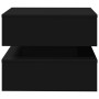 Mesa de centro con luces LED negro 50x50x40 cm de vidaXL, Mesas de centro - Ref: Foro24-839855, Precio: 59,53 €, Descuento: %