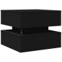 Mesa de centro con luces LED negro 50x50x40 cm de vidaXL, Mesas de centro - Ref: Foro24-839855, Precio: 59,53 €, Descuento: %