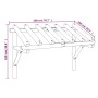 Pérgola de puerta de madera maciza de pino 200x100x100 cm de vidaXL, Toldos - Ref: Foro24-49454, Precio: 94,03 €, Descuento: %