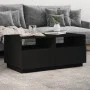 Mesa de centro con luces LED negro 90x49x40 cm de vidaXL, Mesas de centro - Ref: Foro24-839834, Precio: 103,72 €, Descuento: %