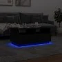 Coffee table with LED lights black 90x49x40 cm by vidaXL, Coffee table - Ref: Foro24-839834, Price: 103,72 €, Discount: %