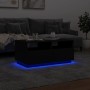 Mesa de centro con luces LED negro 90x49x40 cm de vidaXL, Mesas de centro - Ref: Foro24-839834, Precio: 105,77 €, Descuento: %