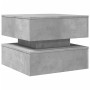 Mesa de centro con luces LED gris hormigón 50x50x40 cm de vidaXL, Mesas de centro - Ref: Foro24-839857, Precio: 55,82 €, Desc...