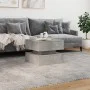 Coffee table with LED lights concrete gray 50x50x40 cm by vidaXL, Coffee table - Ref: Foro24-839857, Price: 67,99 €, Discount: %