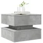 Coffee table with LED lights concrete gray 50x50x40 cm by vidaXL, Coffee table - Ref: Foro24-839857, Price: 67,99 €, Discount: %