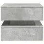 Coffee table with LED lights concrete gray 50x50x40 cm by vidaXL, Coffee table - Ref: Foro24-839857, Price: 67,99 €, Discount: %