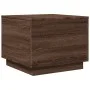 Coffee table with LED lights oak brown 50x50x40 cm by vidaXL, Coffee table - Ref: Foro24-839874, Price: 57,31 €, Discount: %