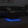 Coffee table with LED lights oak brown 50x50x40 cm by vidaXL, Coffee table - Ref: Foro24-839874, Price: 57,31 €, Discount: %