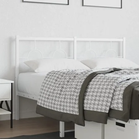 Kopfteil aus weißem Metall, 140 cm von vidaXL, Kopf- und Fußteile - Ref: Foro24-376308, Preis: 39,35 €, Rabatt: %