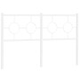 Cabecero de metal blanco 140 cm de vidaXL, Cabeceros y pies de cama - Ref: Foro24-376308, Precio: 39,82 €, Descuento: %