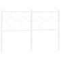 Cabecero de metal blanco 140 cm de vidaXL, Cabeceros y pies de cama - Ref: Foro24-376308, Precio: 39,82 €, Descuento: %