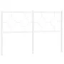 White metal headboard 140 cm by vidaXL, Headboards and footboards - Ref: Foro24-376308, Price: 39,35 €, Discount: %