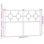 Kopfteil aus weißem Metall, 140 cm von vidaXL, Kopf- und Fußteile - Ref: Foro24-376308, Preis: 39,35 €, Rabatt: %