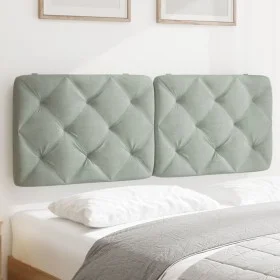 Light gray velvet padded headboard 140 cm by vidaXL, Headboards and footboards - Ref: Foro24-374727, Price: 47,84 €, Discount: %
