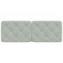 Cabecero de cama acolchado terciopelo gris claro 140 cm de vidaXL, Cabeceros y pies de cama - Ref: Foro24-374727, Precio: 48,...