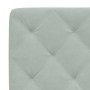 Cabecero de cama acolchado terciopelo gris claro 140 cm de vidaXL, Cabeceros y pies de cama - Ref: Foro24-374727, Precio: 48,...