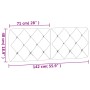 Cabecero de cama acolchado terciopelo gris claro 140 cm de vidaXL, Cabeceros y pies de cama - Ref: Foro24-374727, Precio: 48,...