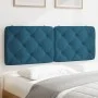Cabecero de cama acolchado terciopelo azul 140 cm de vidaXL, Cabeceros y pies de cama - Ref: Foro24-374731, Precio: 58,16 €, ...