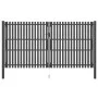 Anthracite gray steel garden fence gate 4x2.5 cm by vidaXL, garden gates - Ref: Foro24-146338, Price: 873,27 €, Discount: %