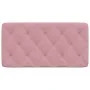 Pink velvet padded bed headboard 100 cm by vidaXL, Headboards and footboards - Ref: Foro24-374719, Price: 51,57 €, Discount: %