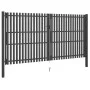 Anthracite gray steel garden fence gate 4x2.5 cm by vidaXL, garden gates - Ref: Foro24-146338, Price: 873,27 €, Discount: %