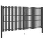 Puerta de valla del jardín de acero gris antracita 4x2,5 cm de vidaXL, Puertas de jardín - Ref: Foro24-146338, Precio: 889,59...